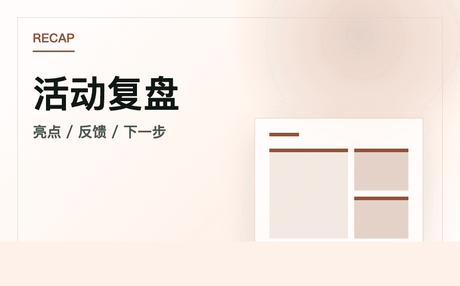 活动复盘模板预览